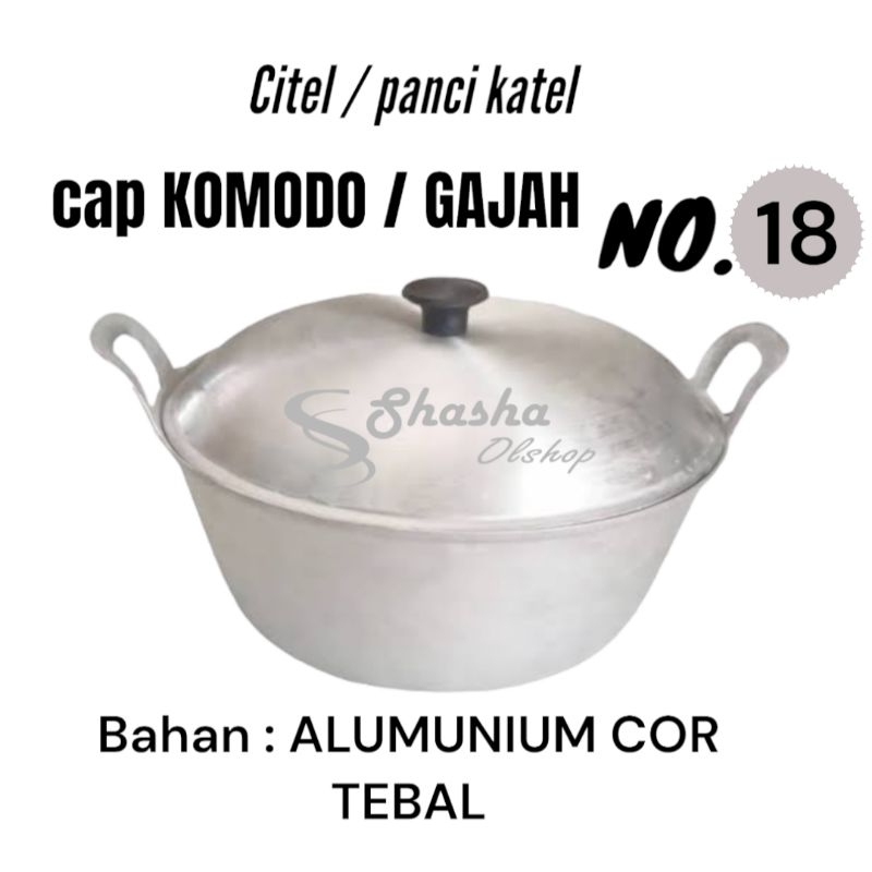 citel no 18 panci katel jumbo tebal anti lengket