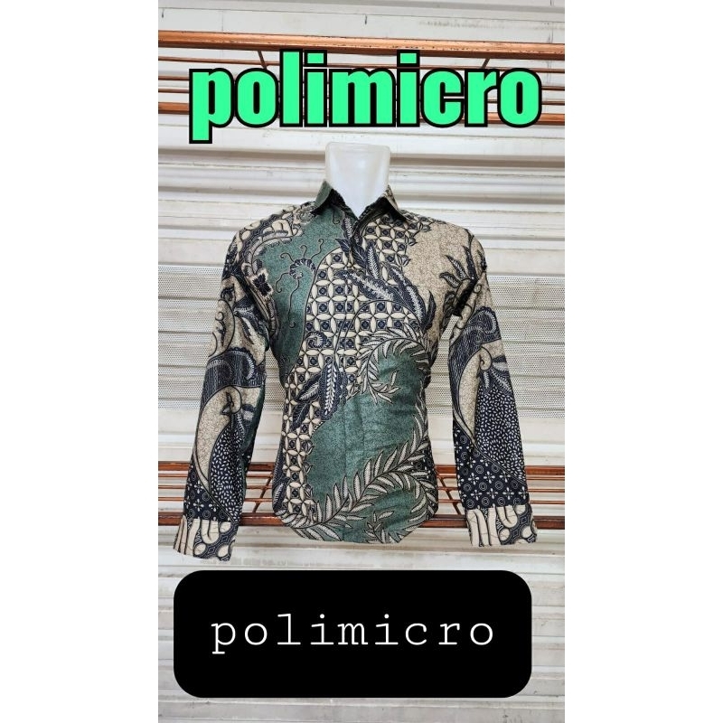 Batik Kemeja furing lurik hijau mint