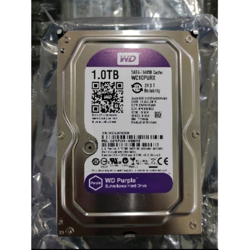 Hard Disk 1 TB WD Purple Hard disk CCTV