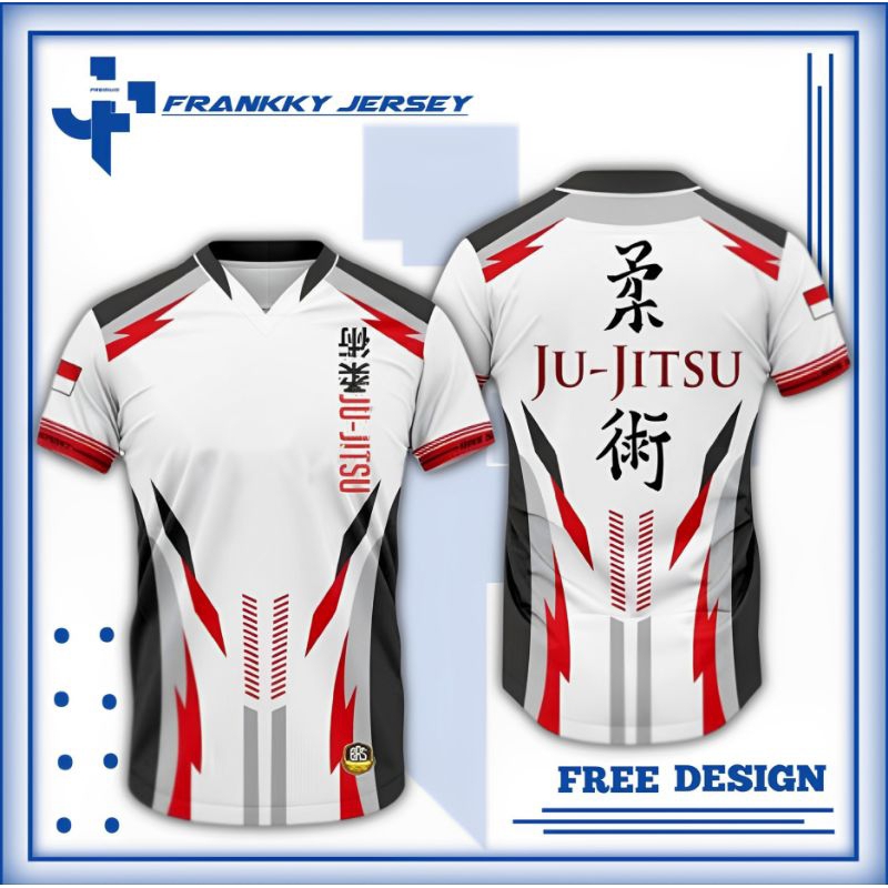 KAOS JERSEY JU JITSU BEBAS CUSTOM FULL PRINTING KUALITAS PREMIUM