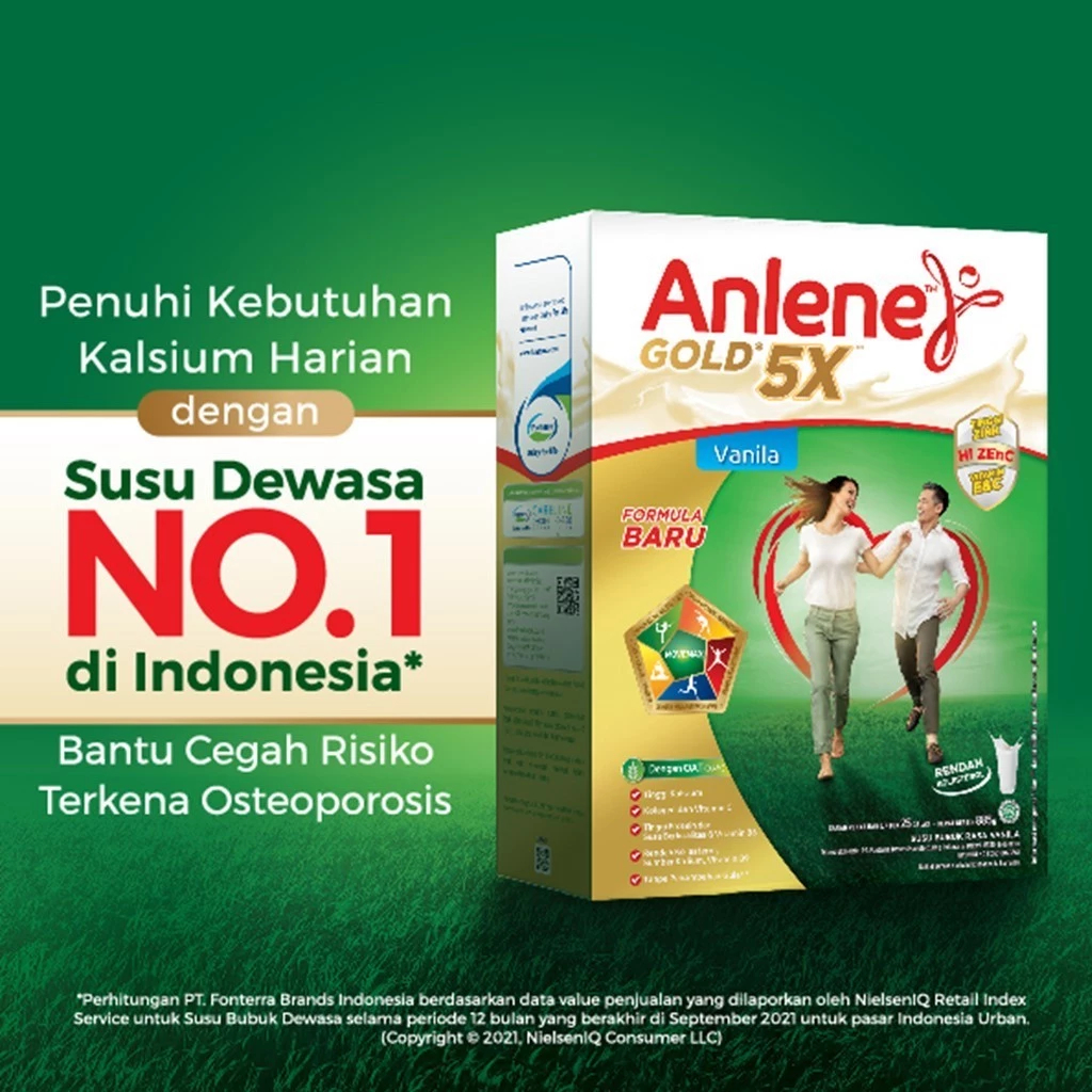 

Anlene Gold 5X Susu Bubuk Dewasa Vanila 850g - Nutrisi Tinggi Kalsium Untuk Tulang, Sendi, dan Otot [BABY MILK SHOP]