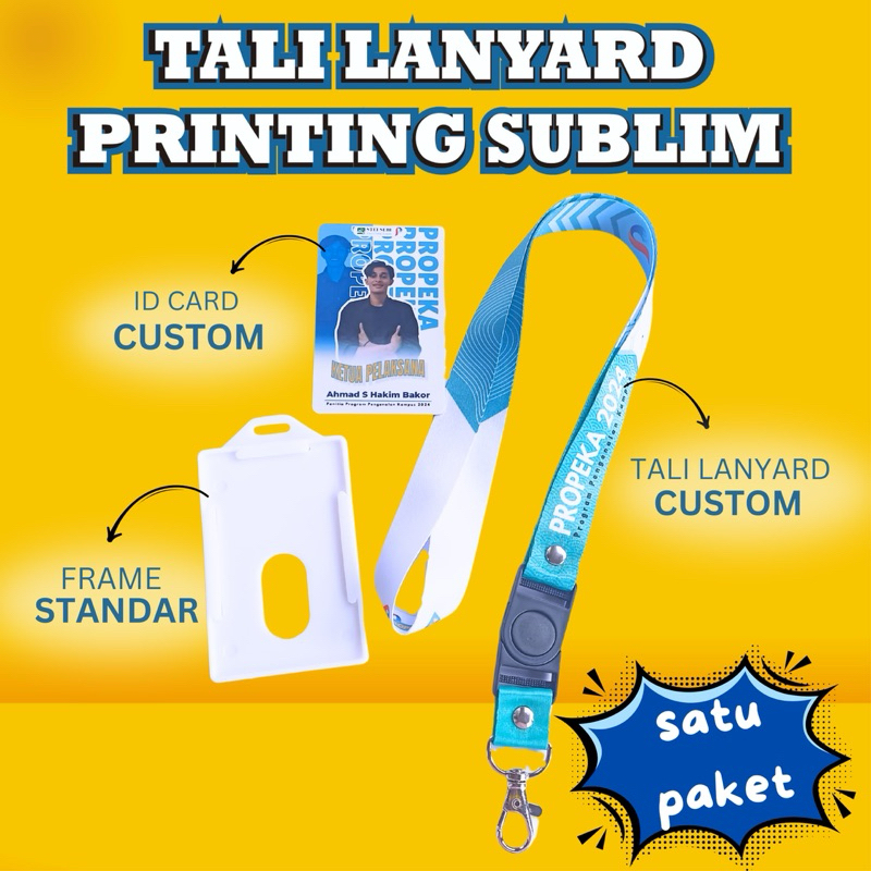 

sepaket tali lanyard id card 2 cm / tali lanyard sepaket 2 cm kompli/paketan tali lanyard