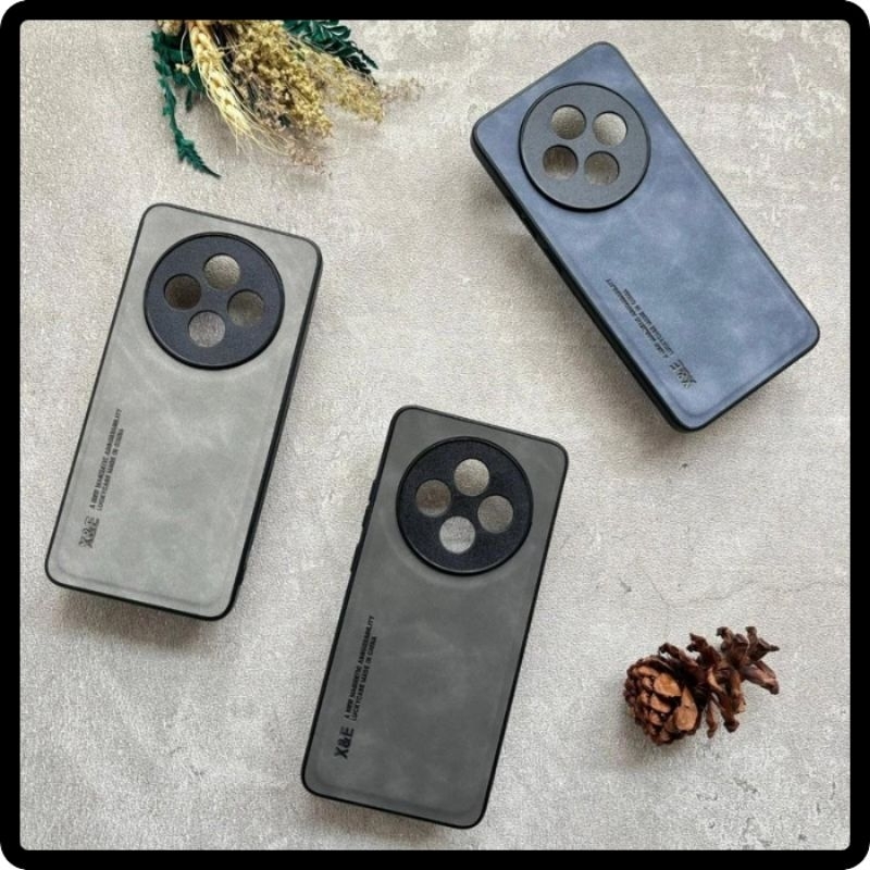 ✨ Uniqidz ✨ Casing Oppo Reno 12F 4G / Reno 12F 5G Casing Leather Magnetic suede Premium