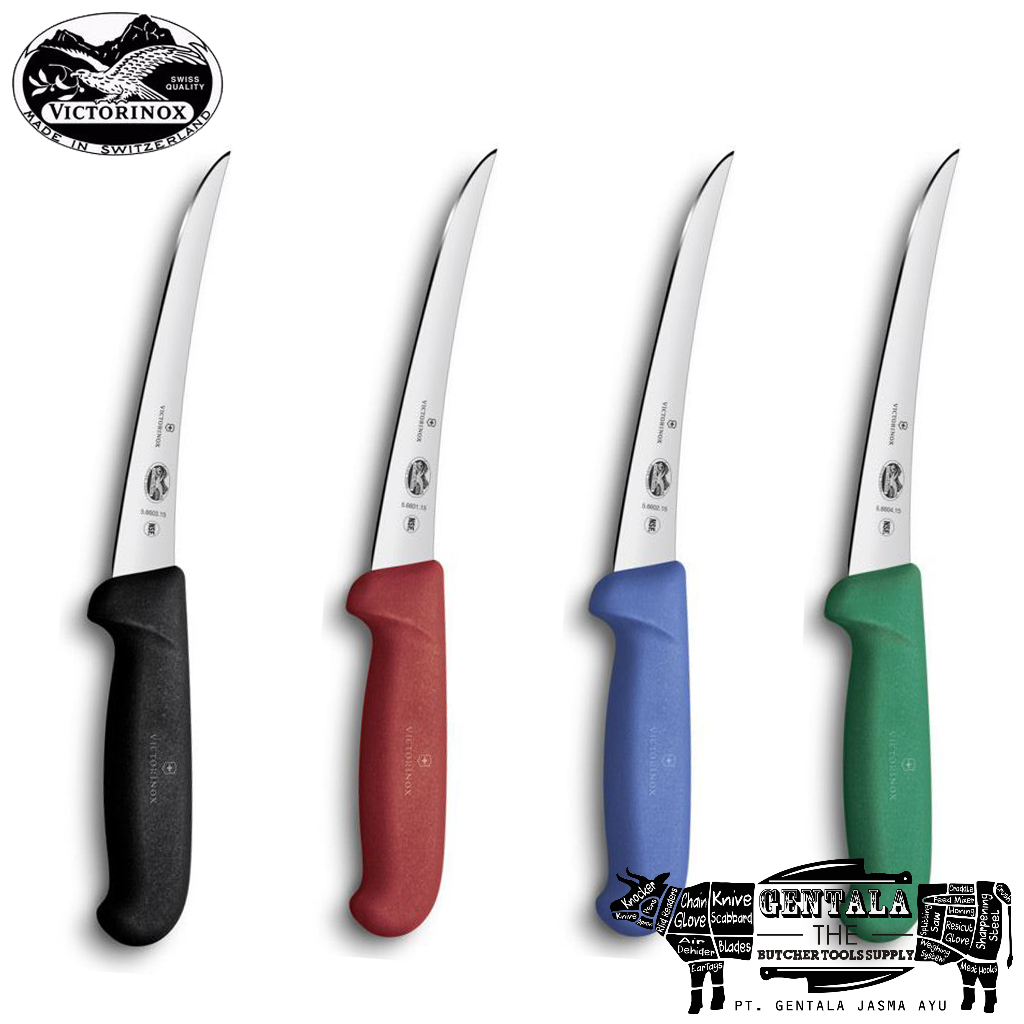 Pisau Boning Knife Victorinox Curved 15cm Fibrox