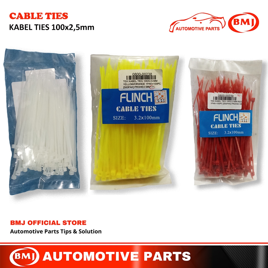 

Kabel Ties 100x2,5mm 100Pcs