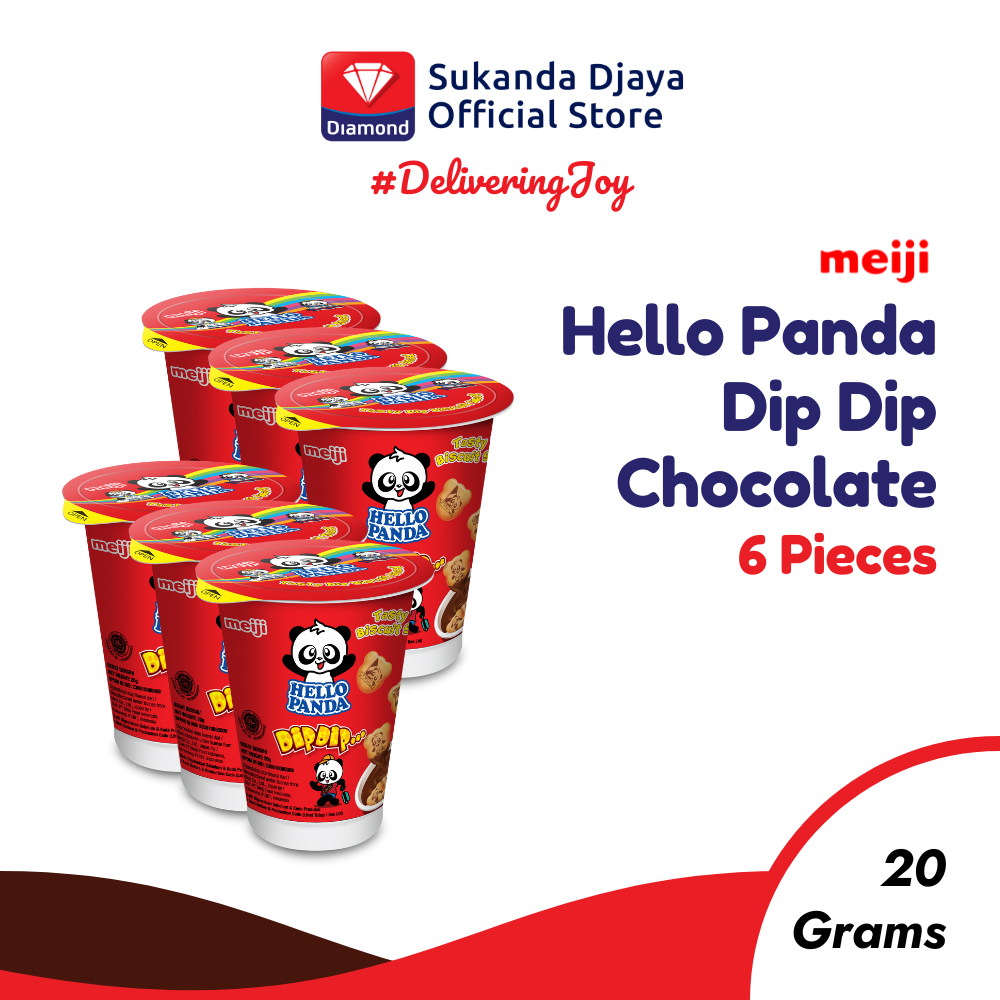 

Meiji Hello Panda Dip Dip Biskuit Chocolate Snack 20 Gr (6 Pcs)