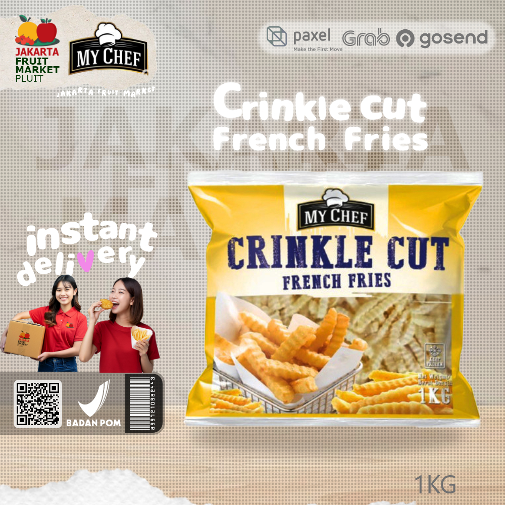 

MY CHEF CRINCKLE CUT FRENCH FRIES 1KG