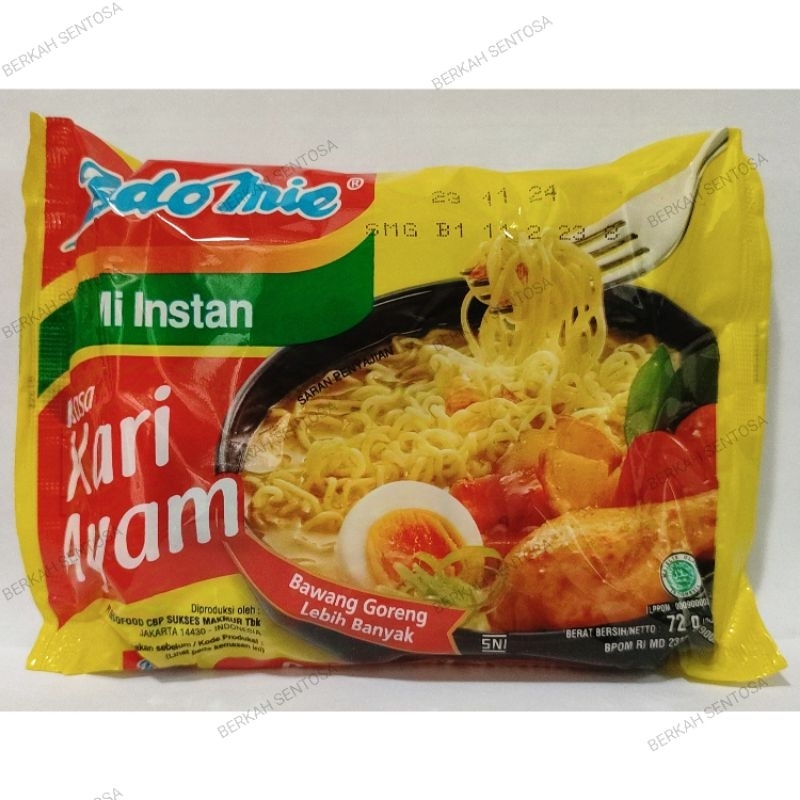 

INDOMIE MIE KUAH KARI AYAM 72 GR