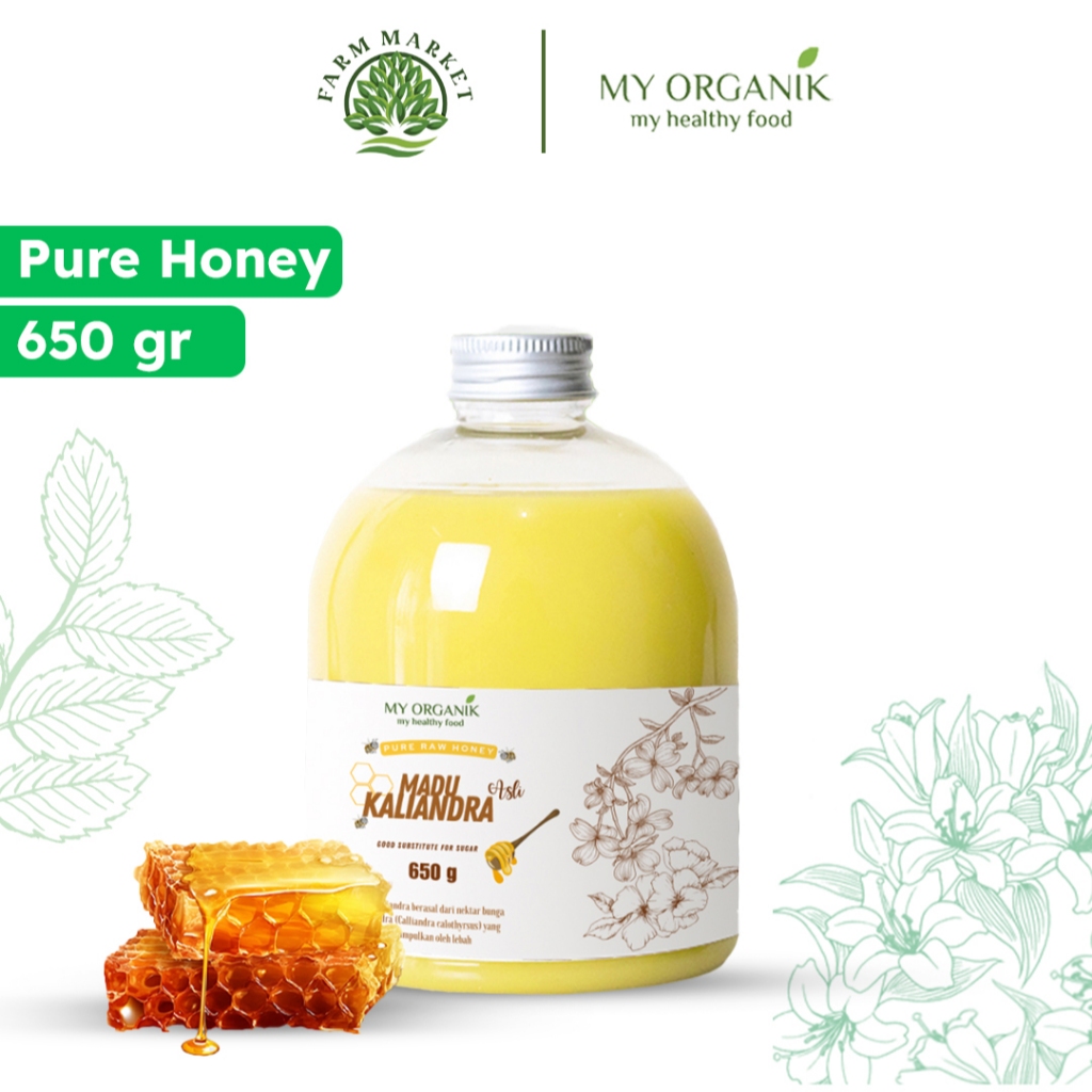 

My Organik Pure Raw Honey Madu Kaliandra Madu Murni Asli Premium Pure Original Tanpa Campuran