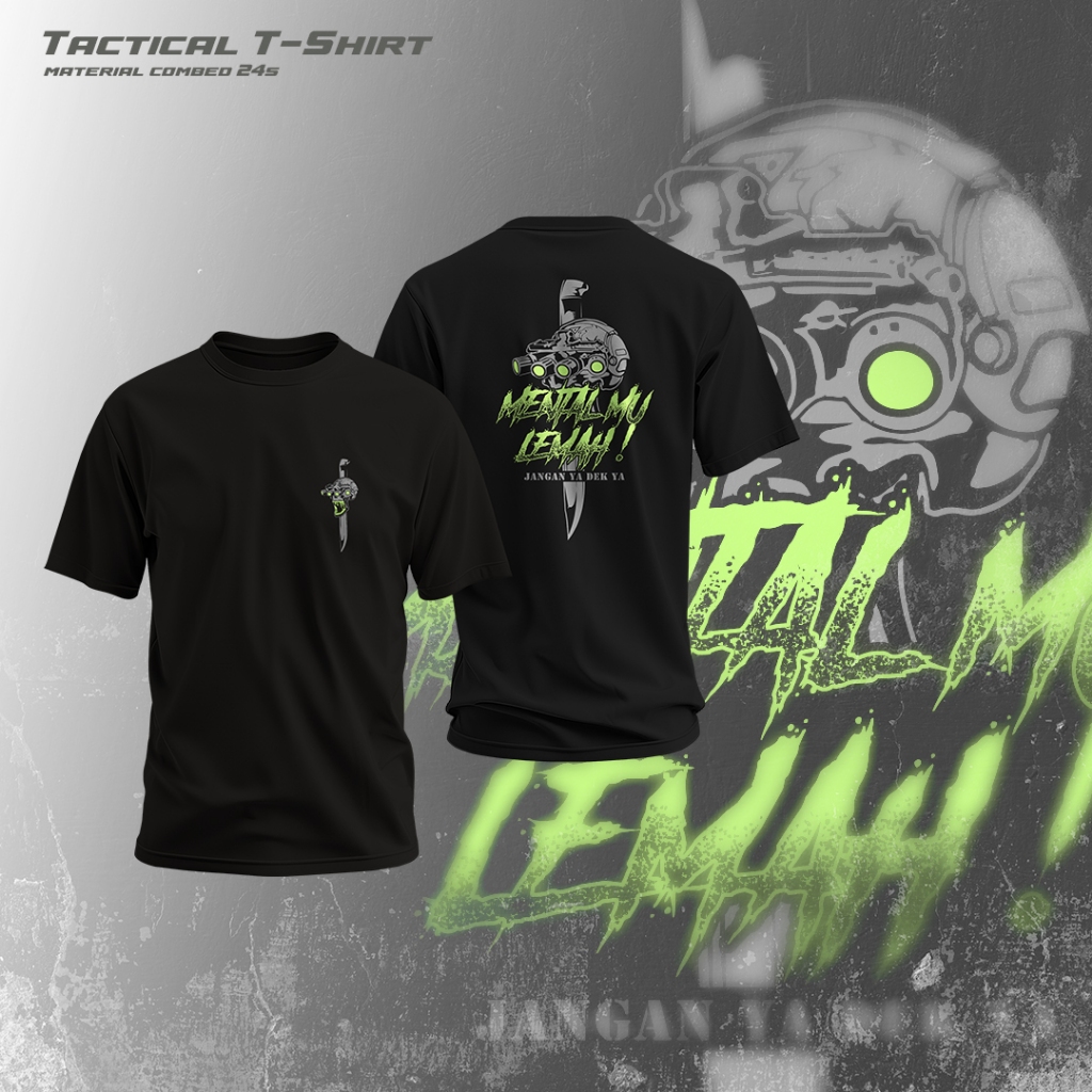 Kaos Jangan Ya Dek kaos tactical (JY) Tshirt MCP Apparel Lengan Pendek Hitam ukuran S-5XL
