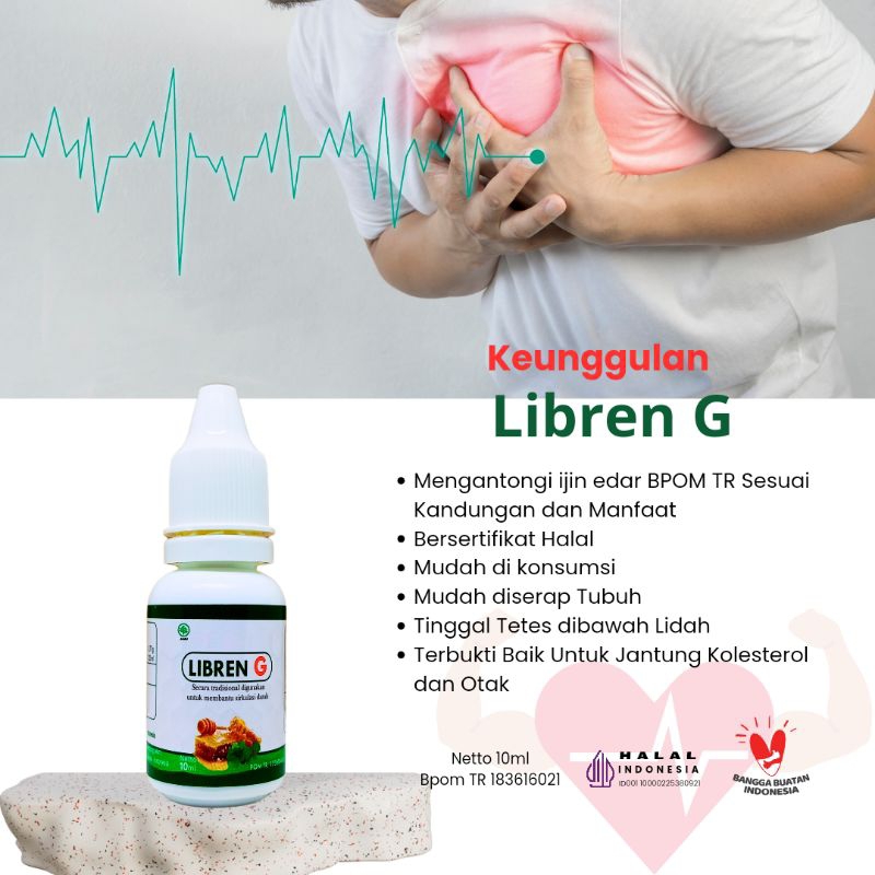Libren G Obat Herbal Tradisional  Ekstrak Pegagan Cair Membantu Memperlancar Sirkulasi Darah Untuk h
