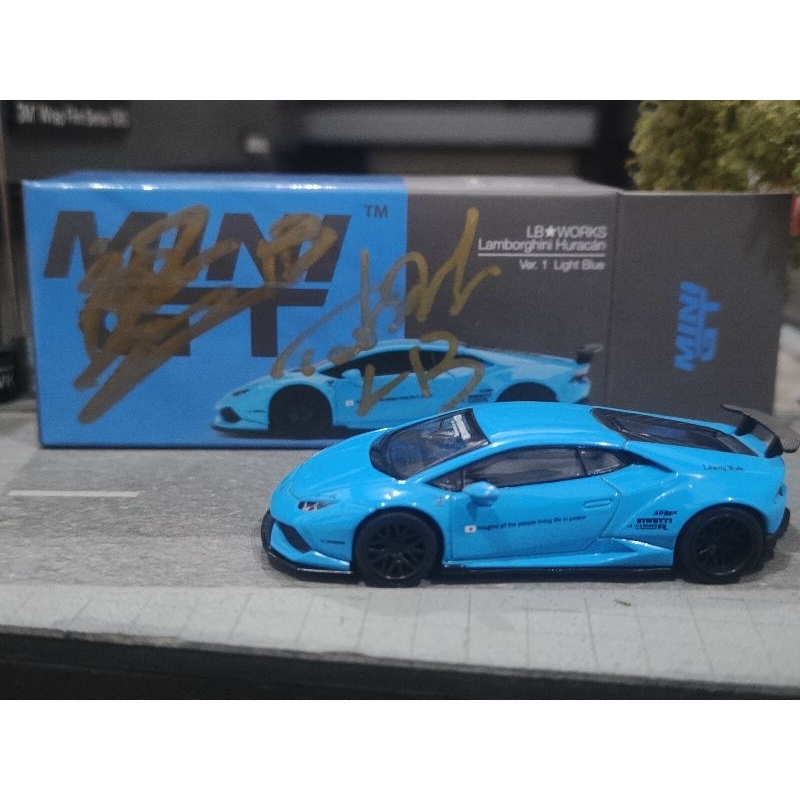 Mini GT LB Works Lamborghini Huracan Ver 1 Light Blue MINUS
