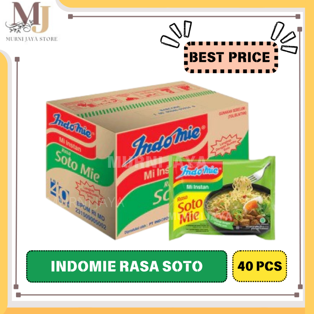 

INDOMIE SOTO 1 KARTON DUS ISI 40pcs BEST PRICE!!