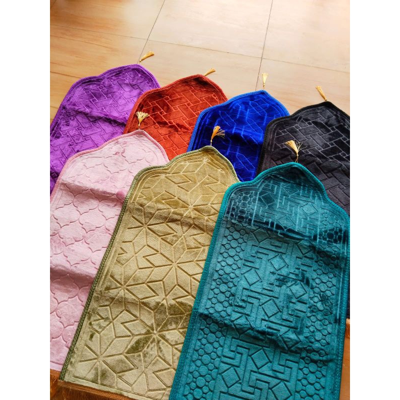 Sajadah kubah kuncir polos Sajadah kubah Sajadah lembut Sajadah tebal