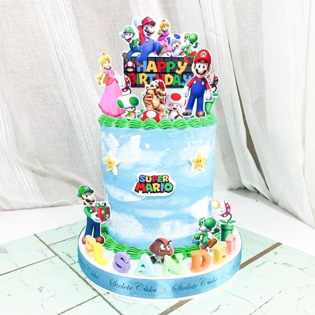 

Kue Ulang Tahun/Birthday Cake/Kue Ultah Tema Mario Bross/Kue Birthday jakarta/Mario Bross Cake