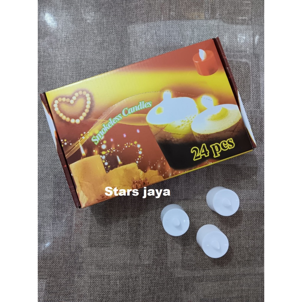 Lilin LED Pendek, Lampu Lilin Elektrik, Lilin Natal, Lilin Elektrik, Smokeless