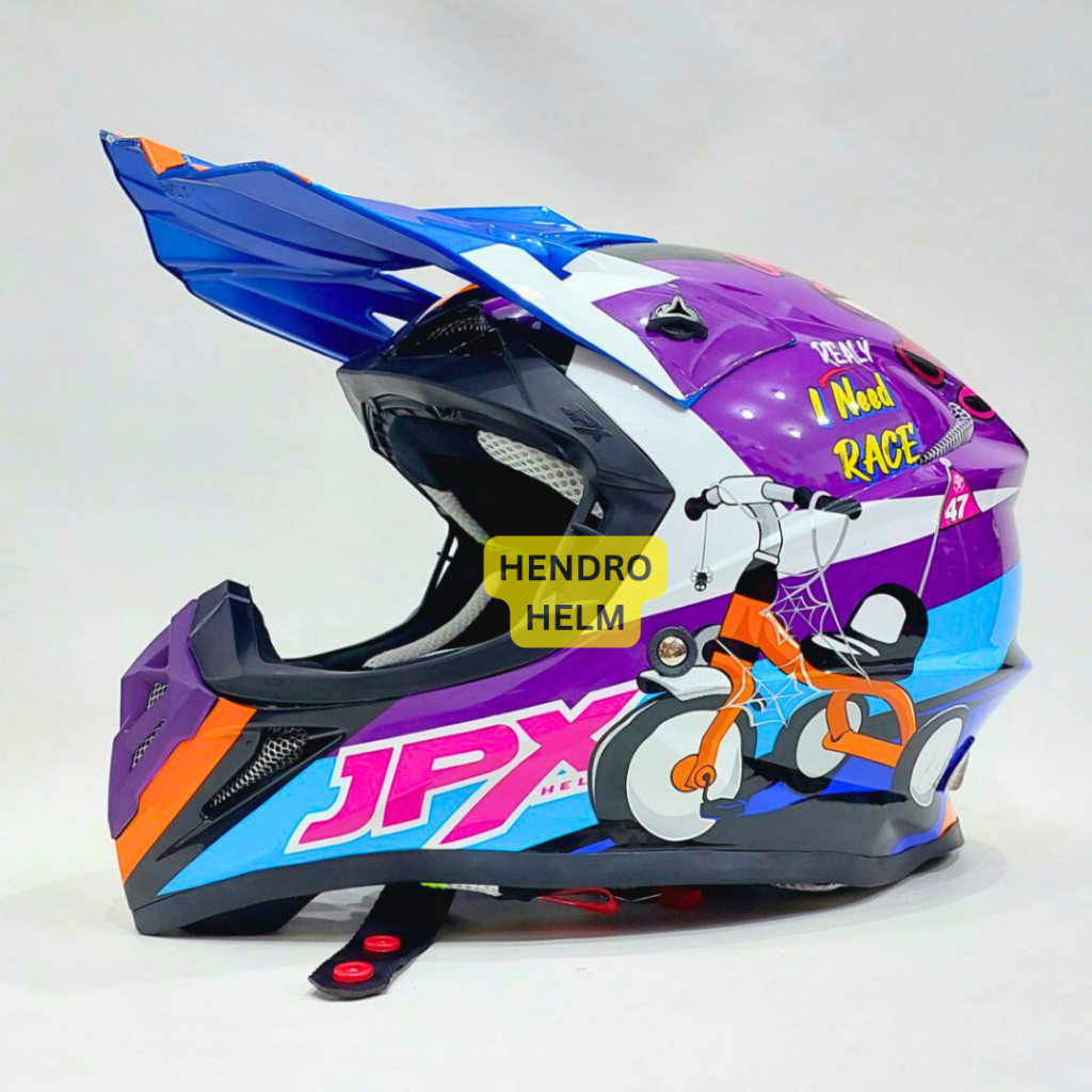 Helm Jpx Cross Fox1 X40 Black Glossy Google
