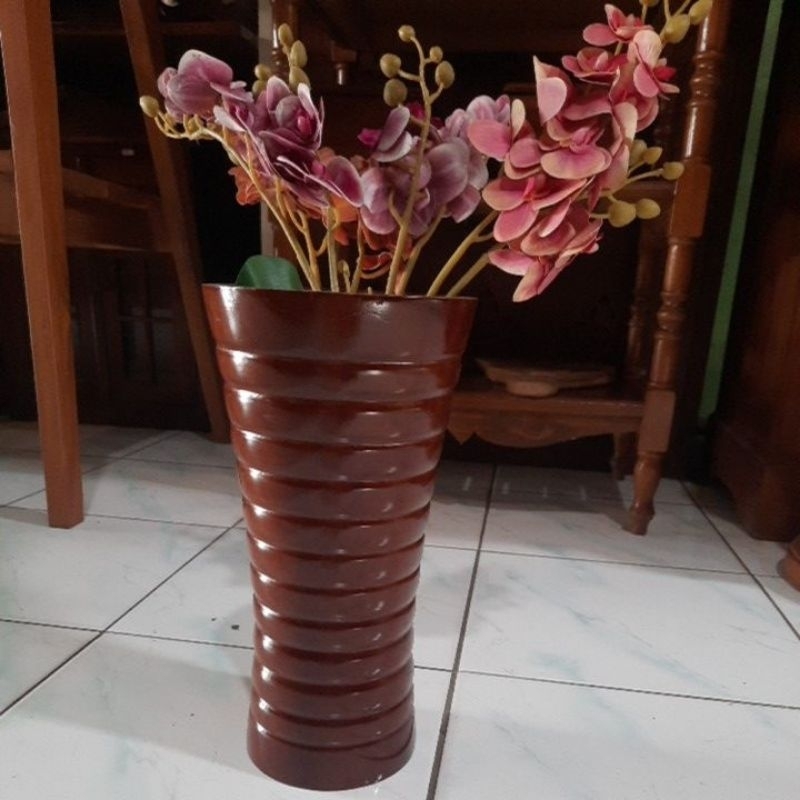 vas meja kayu jati- vas meja spiral-vas meja corong spiral