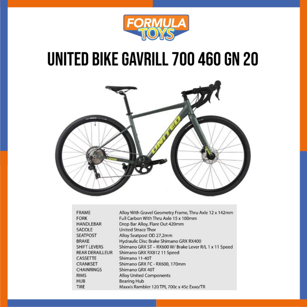 SEPEDA GRAVEL UNITED BIKE GAVRILL 700 460 GN 20