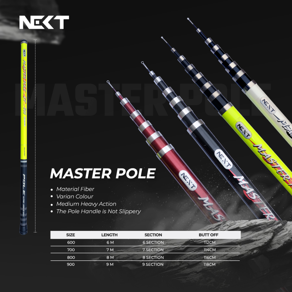 Joran Tegek Pancing NEXT MASTER POLE XT | TEGEK GIANT FLAG | TEGEK BENDERA