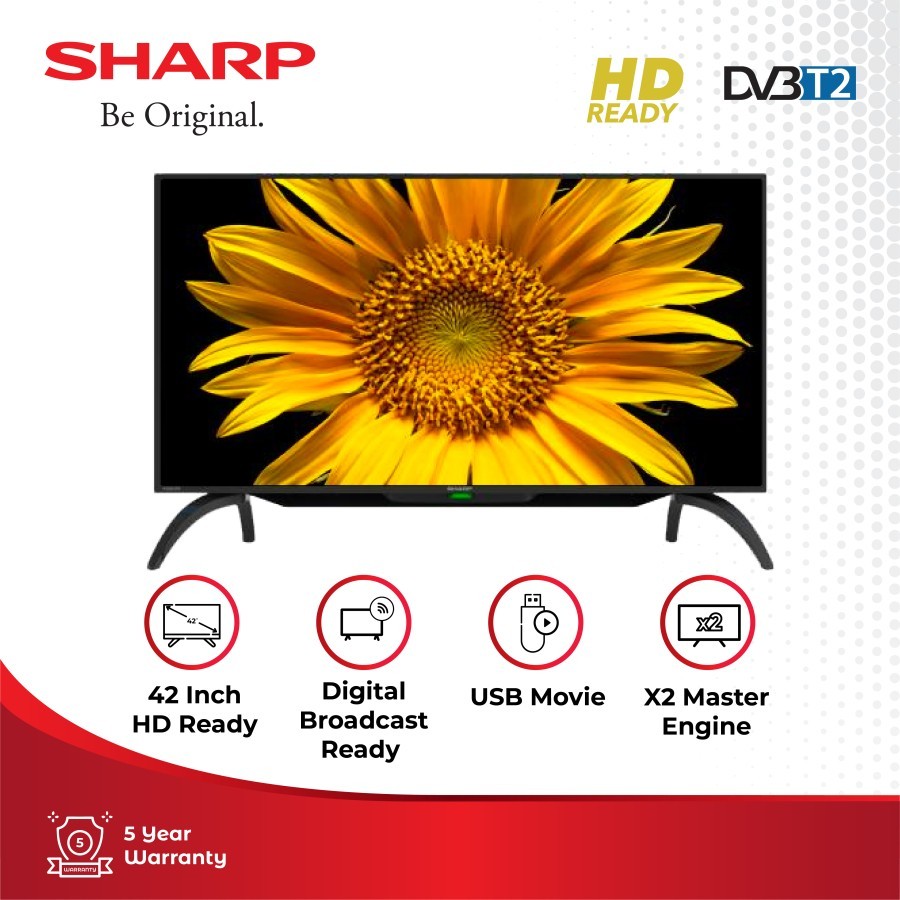Sharp LED TV AQUOS LED 2T-C42DD1i Black 42 inch