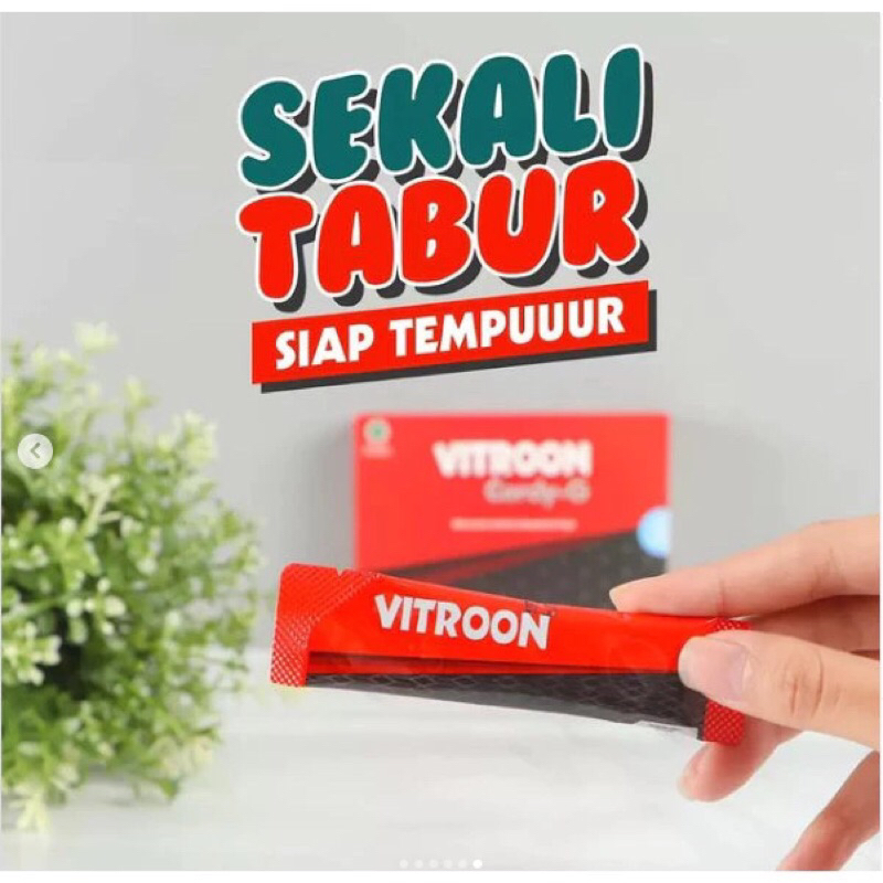 Vitroon Cordy-G Ecer Per Saset | Kokoh Tegak Berdiri | Sejenis Kopi Moncer VITMEN Jamin Original