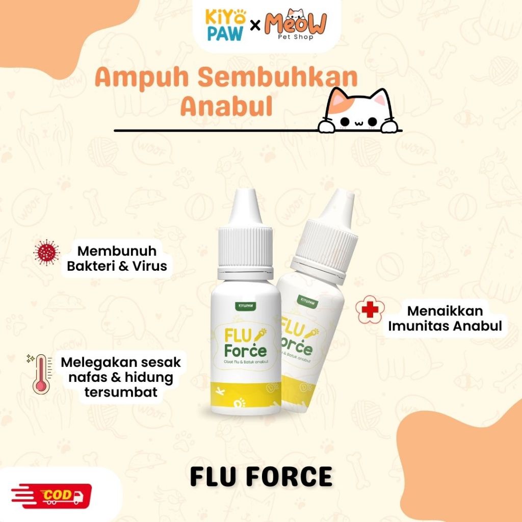 FLUFORCE Flu Kucing Obat Batuk Pilek Kucing Obat Flu Untuk Kucing KIYOPAW