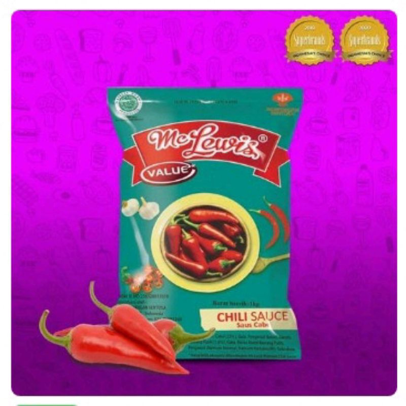 

0MC LEWIS CHILI SAUCE - SAUS SAMBAL 500 GR