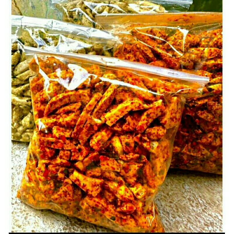 

Basreng pedas aroma daun jeruk kemasan 1 kg basreng pedas bumbu melimpah