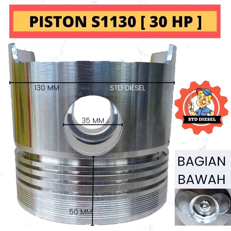 S1130 piston mesin diesel Dongfeng 30pk seher S1130