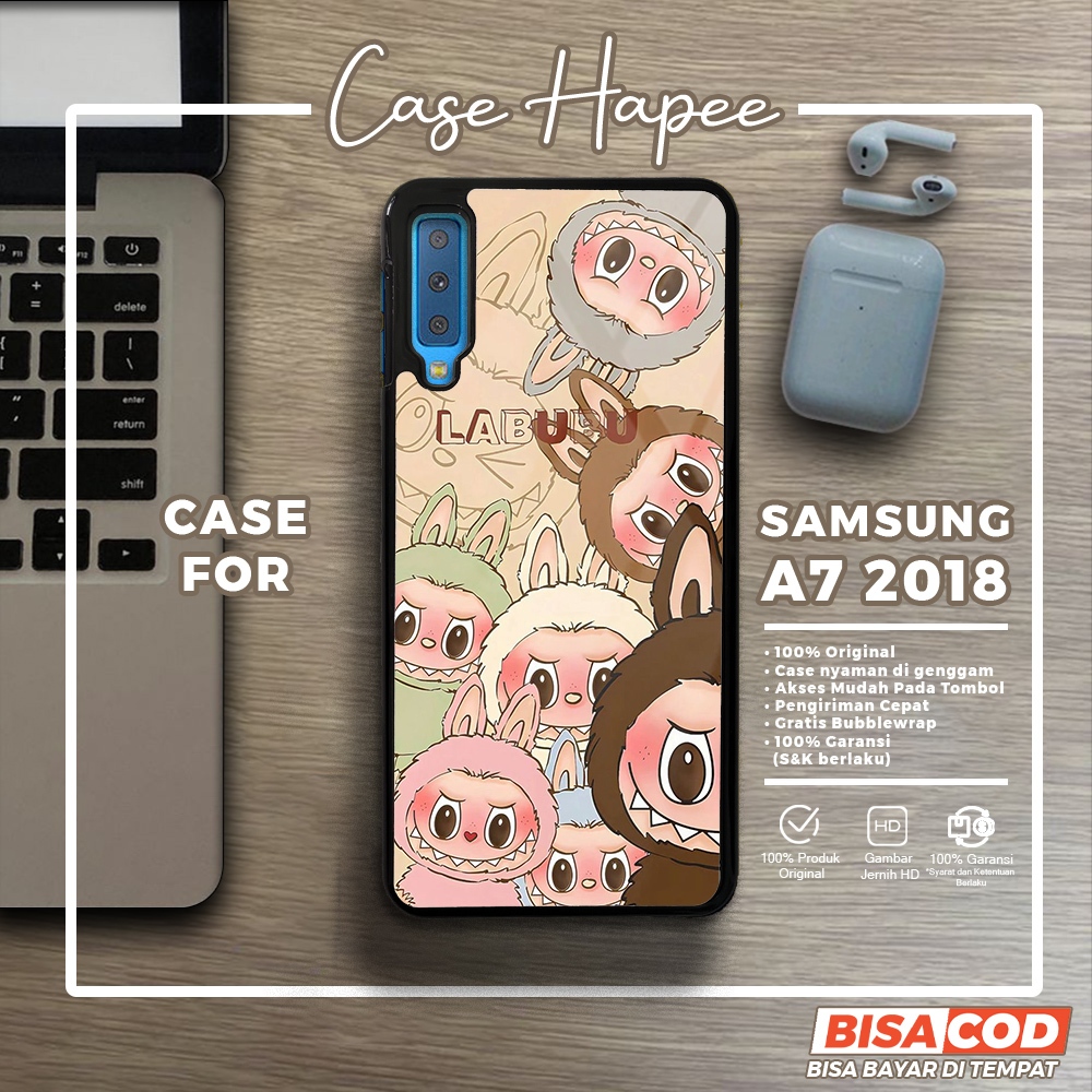 Case Samsung A7 2018 Casing Samsung A7 2018 [LBBU] Casehapee Case Glossy Case Aesthetic Custom Case 