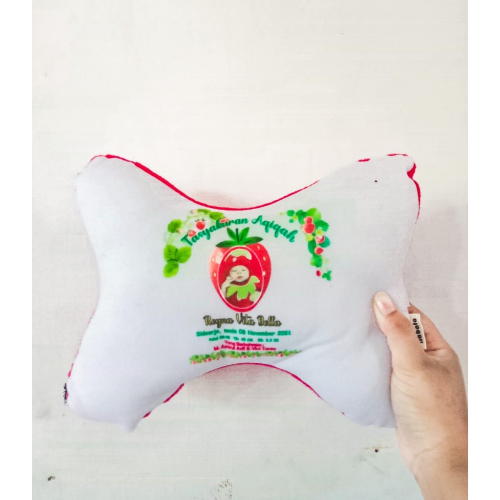 SOUVENIR PERNIKAHAN, KHITANAN, WISUDA, Bantal Jok Mobil Tanpa Karet Belakang