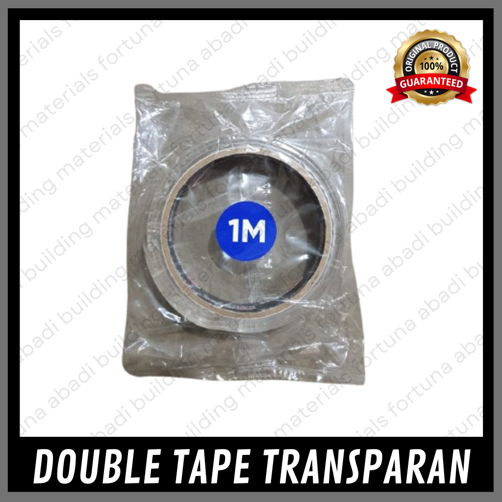 

Double Tape Transparan Ukuran 1" inch