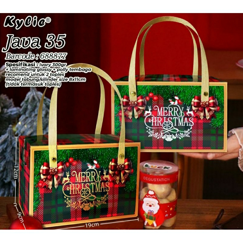 

BOX DUS PACKAGING CHRISTMAS /HAMPERS NATAL/ 19x9x12/BOX JAVA35