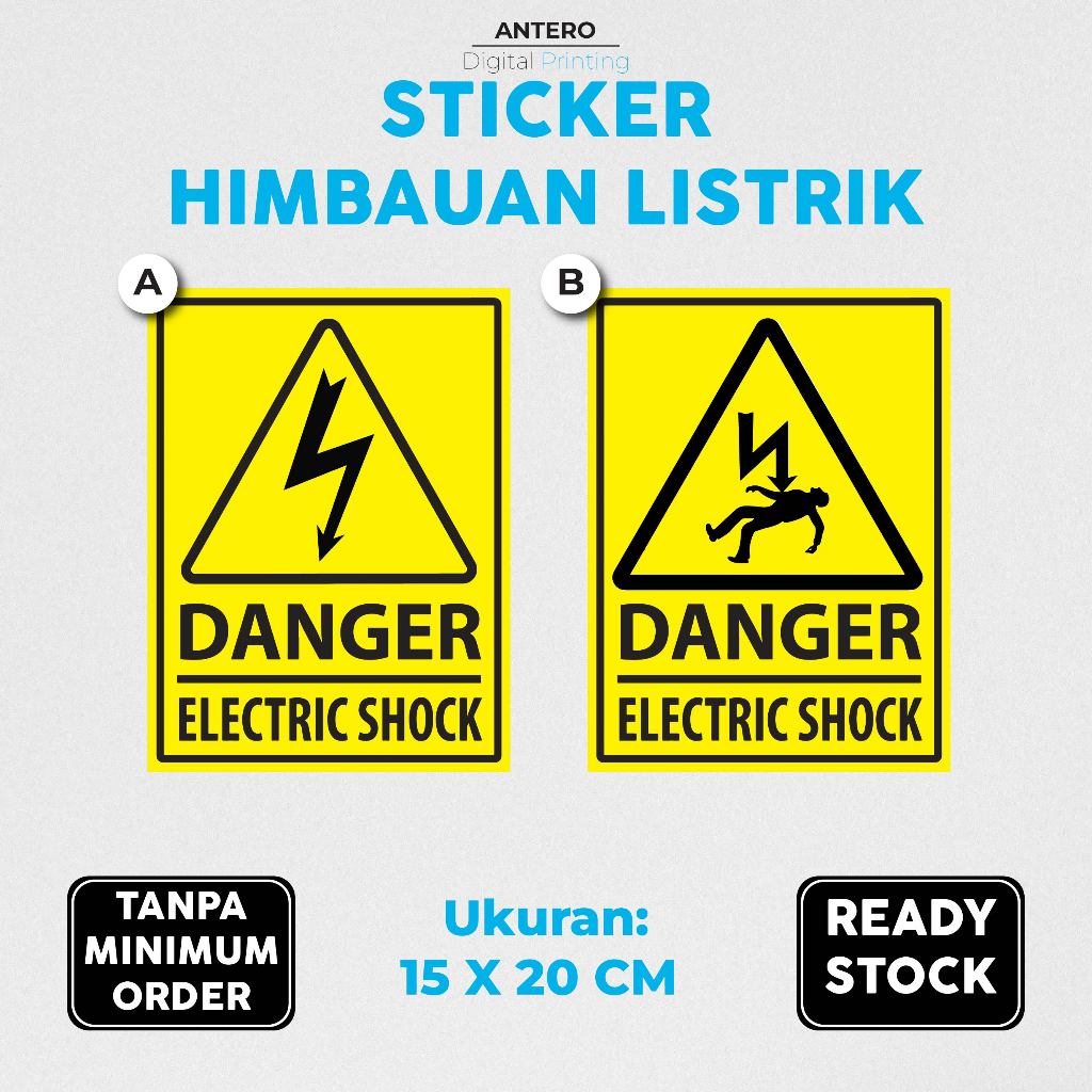 

Sign Sticker Arus Listrik tinggi / sticker high voltage / stiker listrik / stiker tegangan tinggi / stiker panel listrik