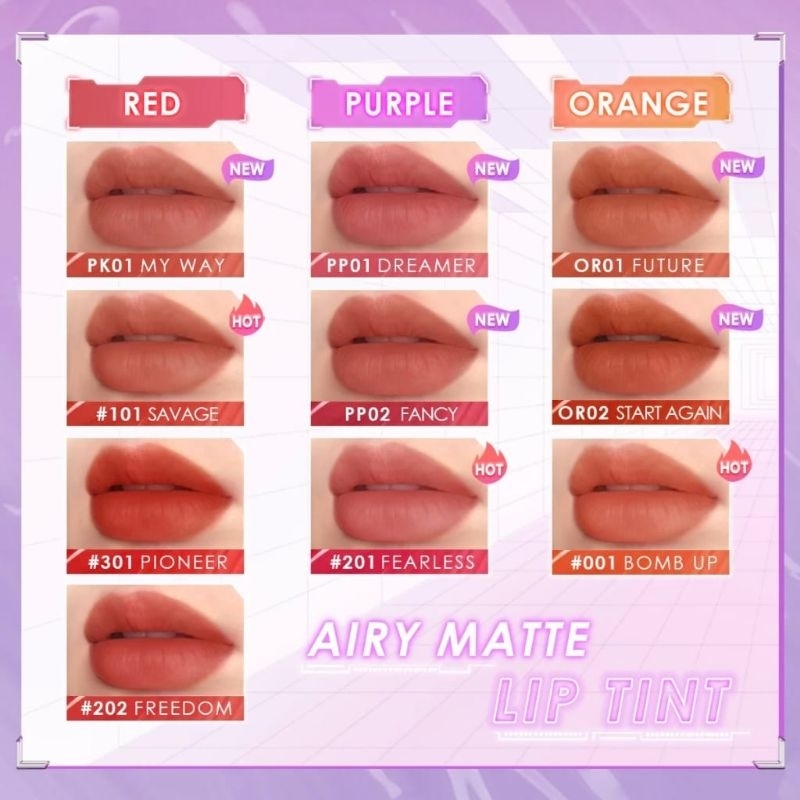 [ORIGINAL] FOCALLURE #Switchmode Airy Matte Waterproof Lip Tint