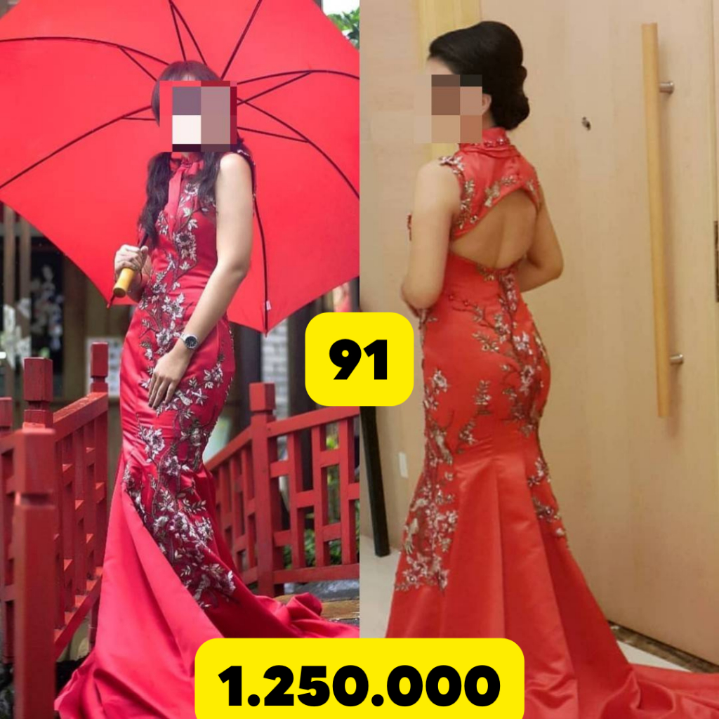 Gaun Pesta Designer Baru Cheongsam Baju Pesta Cina Baju Lamaran 91