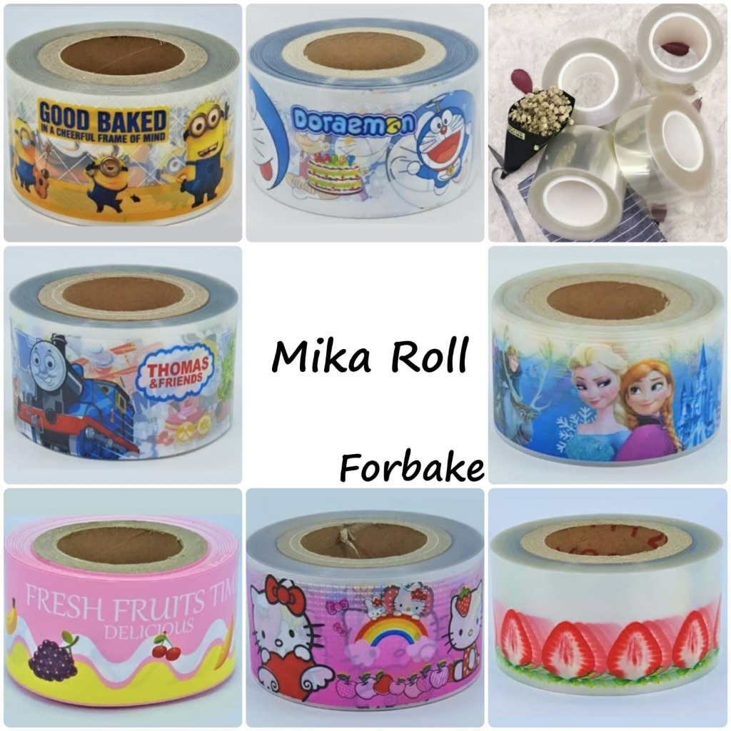 Plastik Mika Roll Cake 8 10 12 Cm Mika Roll Pembatas Pinggiran Kue Tart Bolu