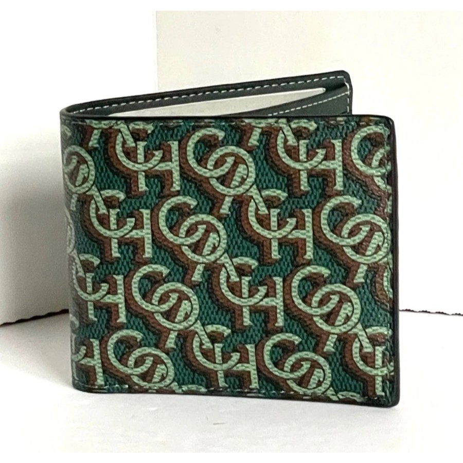 Dompet Branded Pria COACH 3 In 1 Wallet Monogram Printed Coated Canvas Original Kanvas