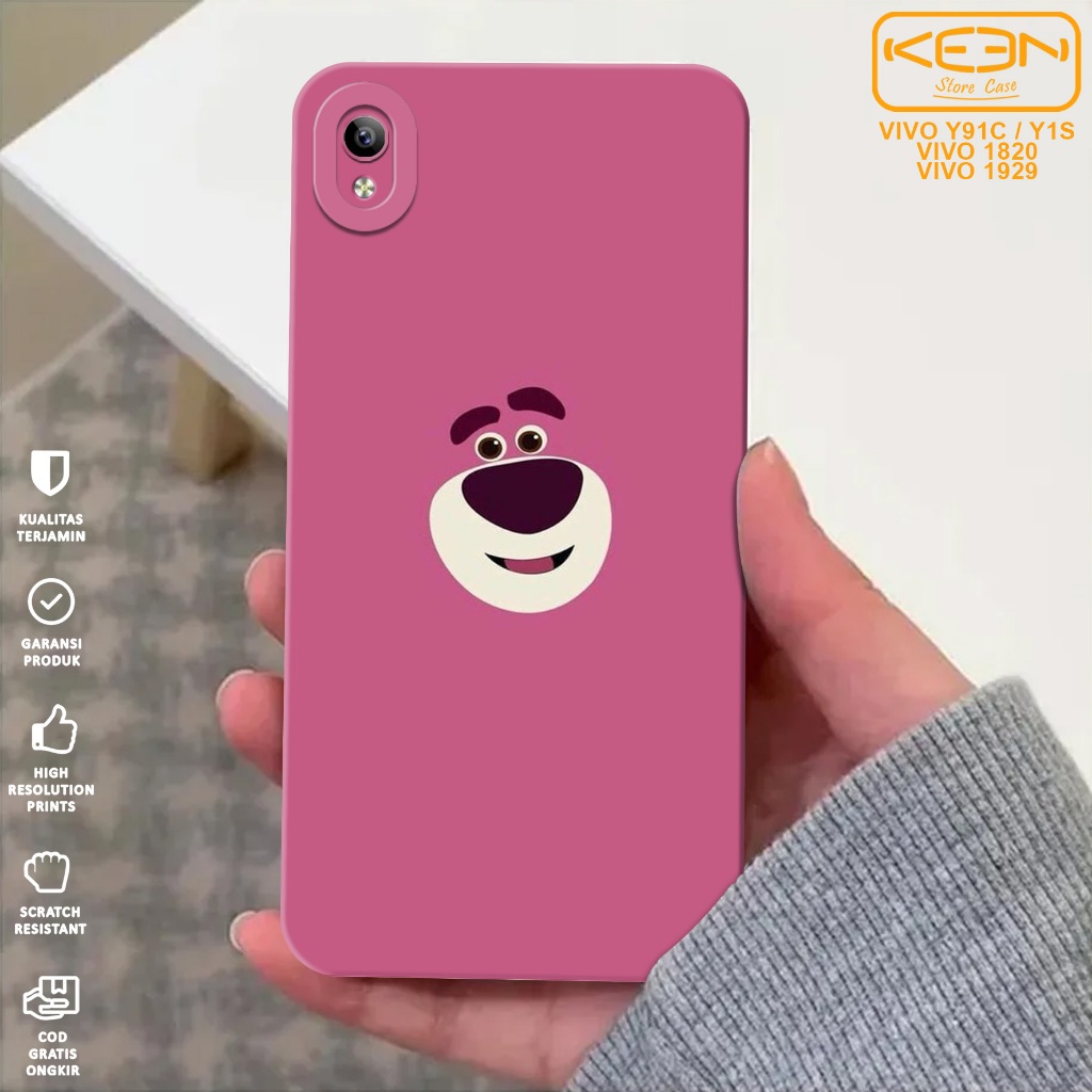 Case Hp Vivo Y91C/Vivo Y1S - Casing Hp Vivo Y91C/Vivo Y1S Motif Lotso - Case Procamera - Softcase Hp
