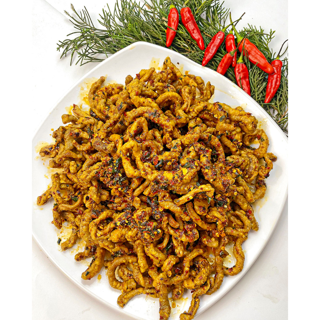 

Usus Crispy Cemilan Snack Varian Chilli Oil / Bawang Jeruk / Original 500gr