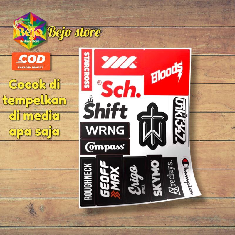 

STICKER STIKER BRANDLOKAL 15PCS STIKER PACK 15pcs STIKER VINYL STIKER AETHETIC STIKER HELM LAPTOP SOFTCASE DLL