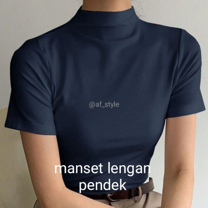 Inner Kaos Tangan Pendek | Manset Kaos Lengan Pendek | Manset Pendek Wanita