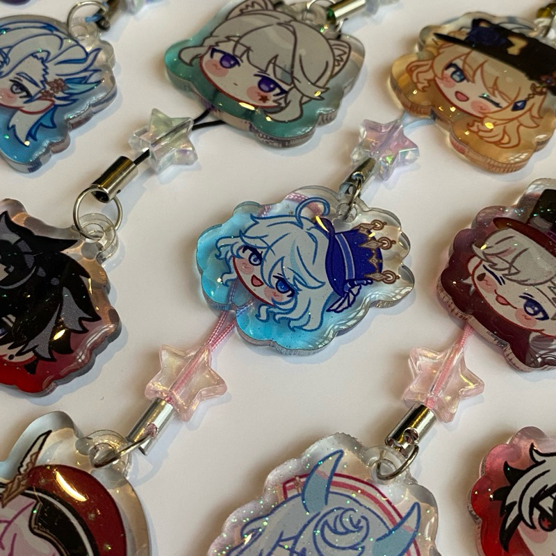 Genshin Impact Epoxy Phonestrap / Gantungan HP