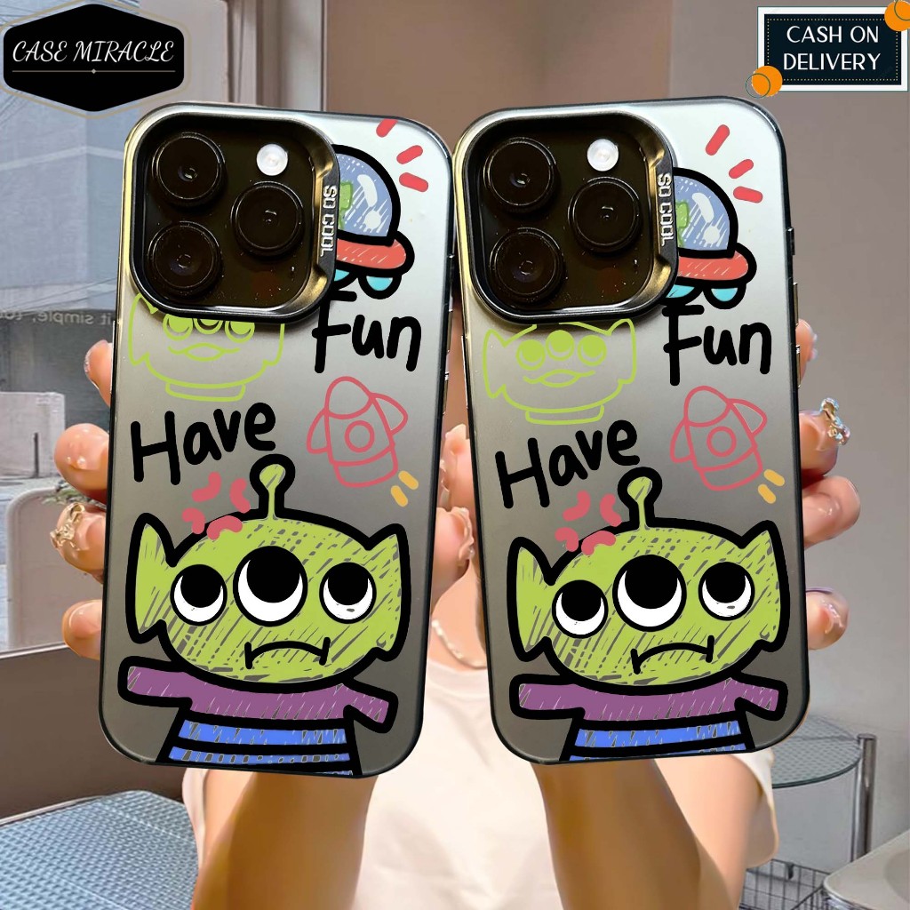 

CASE REALME C67 / C63 / C65 / C55 / C53 / C30 / C33 / C15 / C20 / C12 / C31 / C35 SO COOL HOLOGRAM PREMIUM MATTE - Motif ALIEN - softcase HYBRID IMD PLATE HOLOGRAM Cowo - Casing Glossy