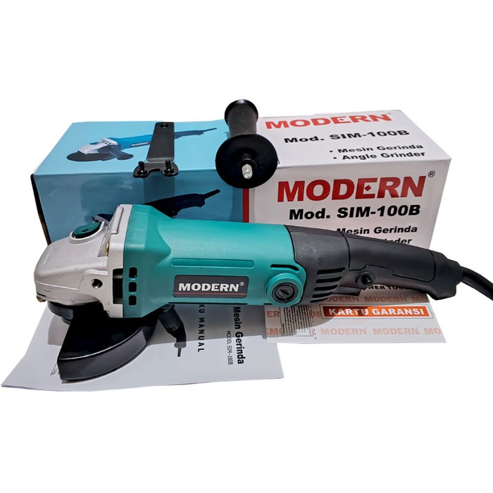 Mesin Gerinda Tangan Gurinda Listrik 4" Inch Modern SIM-100B Angle grinder 400W