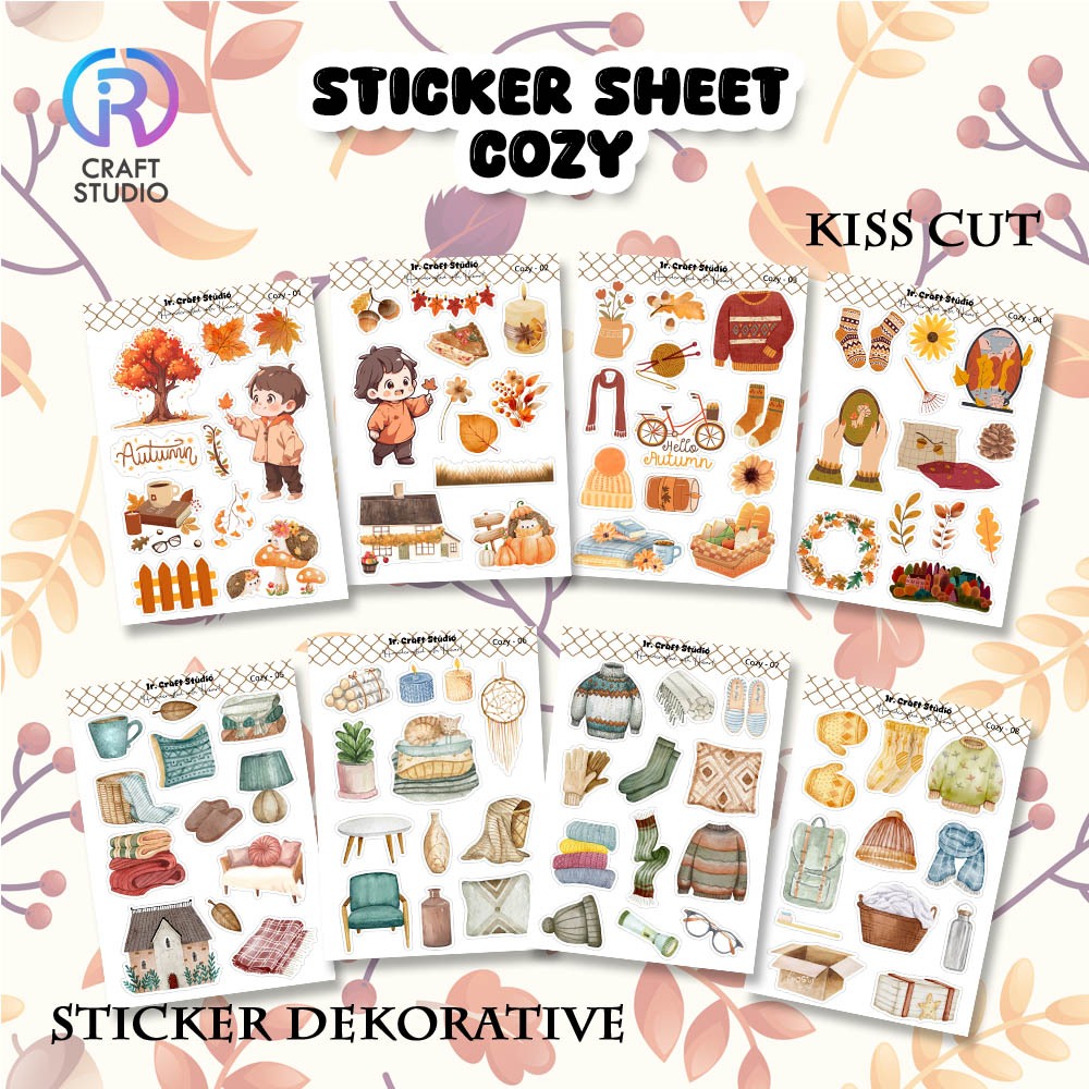 

STICKER AESTHETIC COZY SERIES | STICKER DECO PLANNER | STICKER LUCU | STICKER SCRAPBOOK