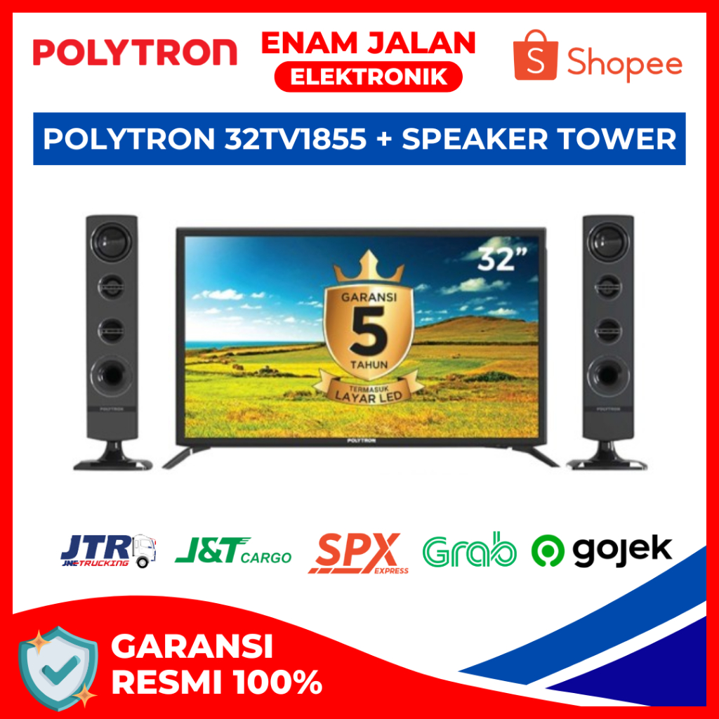POLYTRON TV Plus Speaker Cinemax Digital LED TV 32" PLD 32TV1855