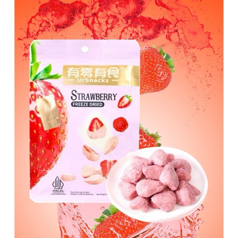 

URSNACKS STRAWBERRY FREEZE DRIED