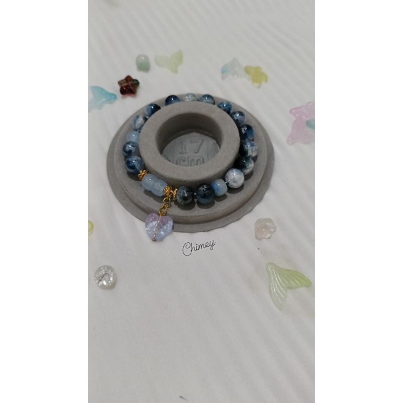 Gelang Wanita Korea / Gelang Mute Manik Manik Kristal / Aksesoris Tangan Lucu